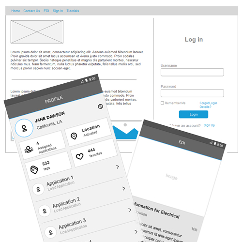 APS Wireframes